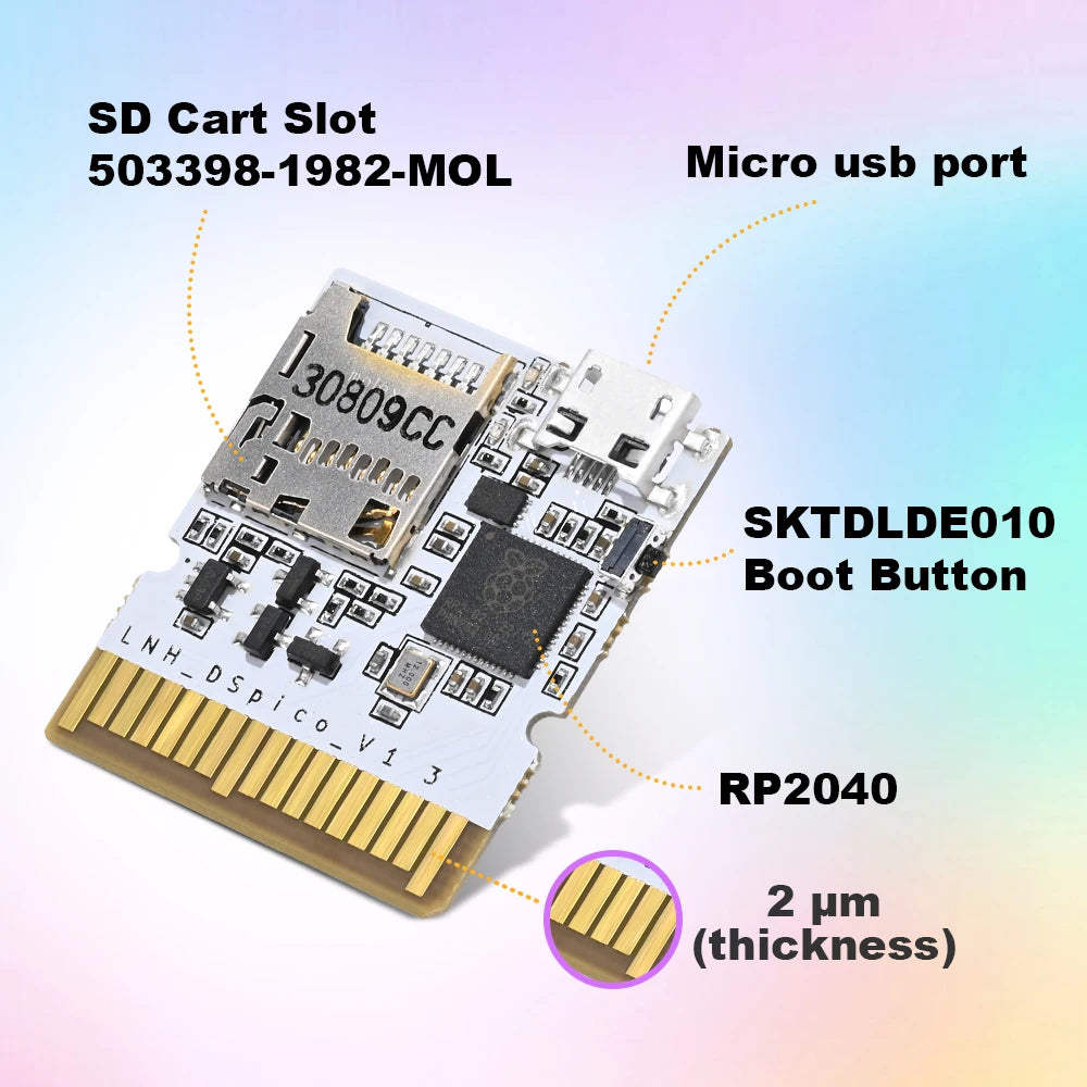 RP2040 MCU DSpico Game Reader Compatible With NDS NDSL DSi 3DS Console