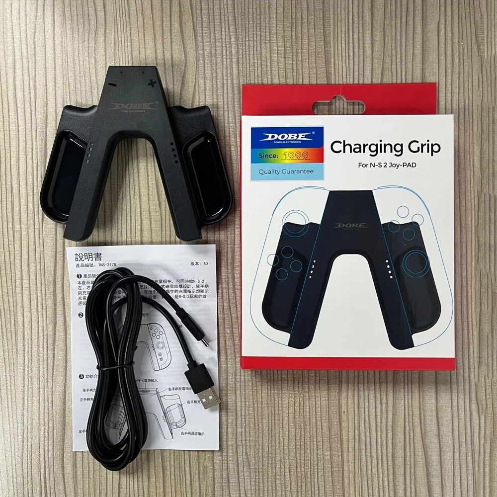 Switch 2 Charger Grip Bracket for NS 2 Joystick Controller Grip Handle Portable Charging Station for Switch 2 Gaming Accessories