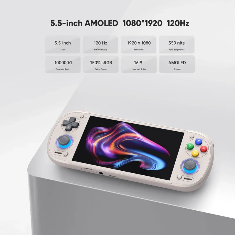 Retroid Pocket 6 Android Handheld, 5.5-inch 1080p 120Hz AMOLED