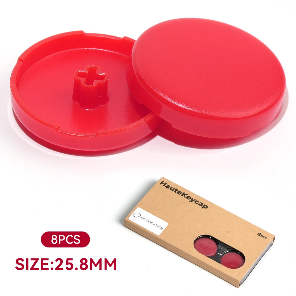 Haute42 23.5MM/25.8MM Hitbox Button Caps For Leverless Controller 8Pcs Cross Keycaps For Stickless Hitbox Controller Keycaps