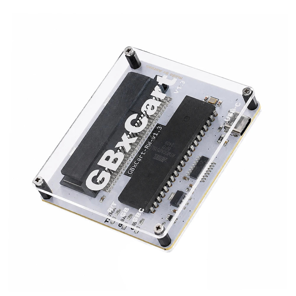 Auroxin GBxCart RW V1.3 USB Game Cartridge Reader Writer for Game Boy GBC GBA ROM Backup Save Restore Flash Cart Programmer