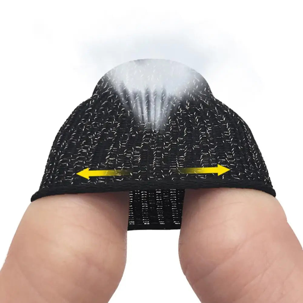 10pcs Mobile Game Fingertip Gloves for Gamer Sweatproof Anti-slip Touch Screen Finger Sleeve Breathable Gaming Fingertip Cover