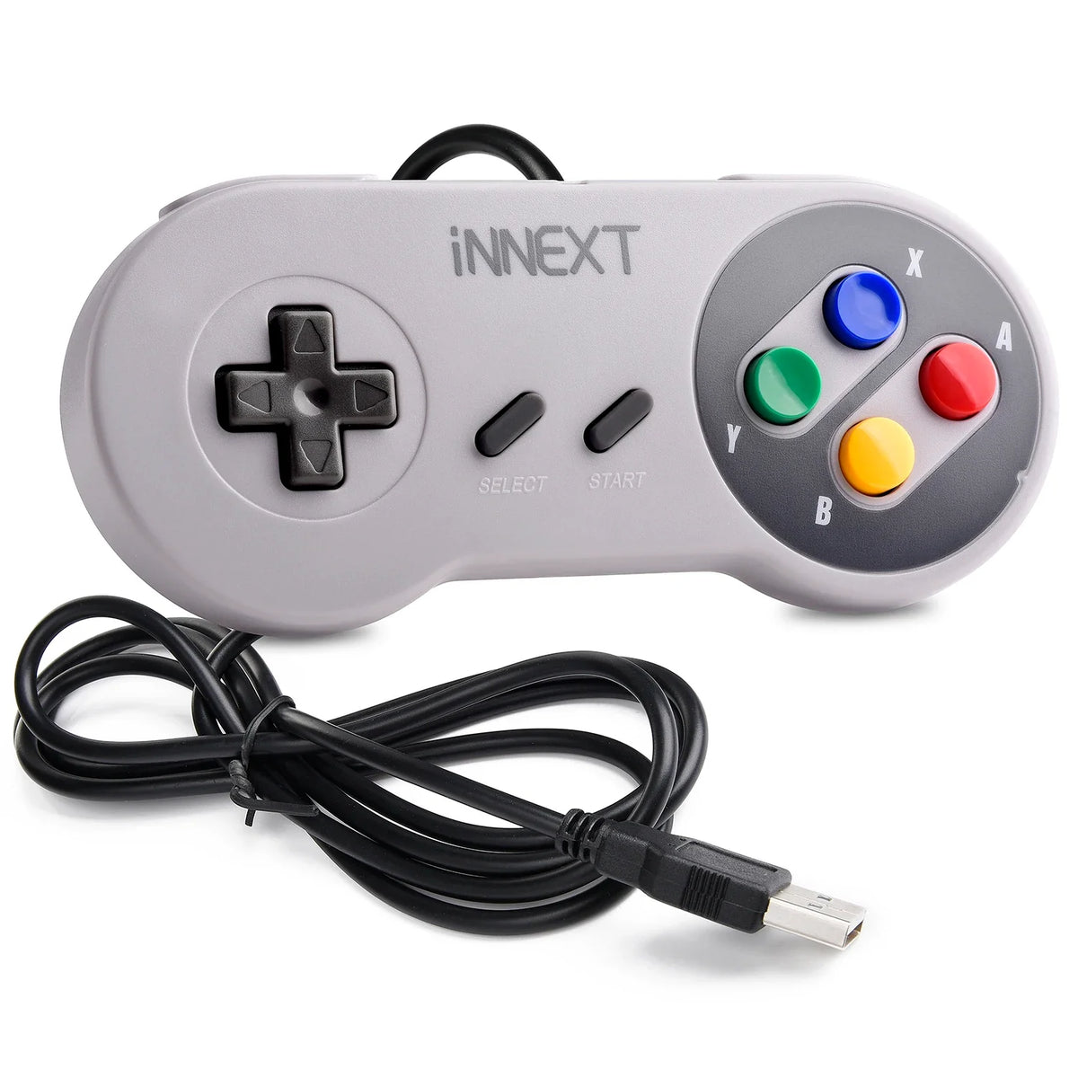 USB Classic Game Controller Joypad Wired Joystick Gamepad for SNES Retro Gaming for Windows 7/8/10 PC MAC Linux Raspberry Pi 3