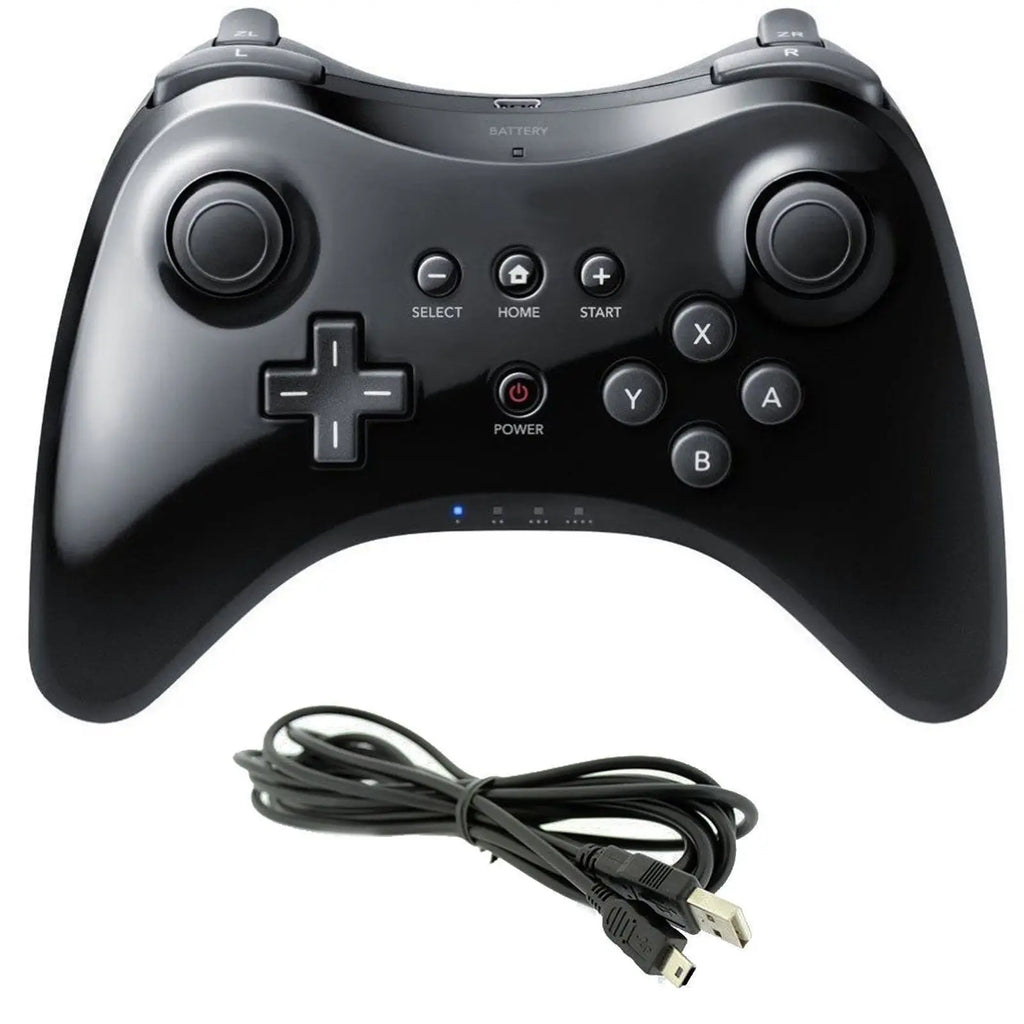 Wireless Classic Pro Controller for Nintendo Wii U with USB Cable