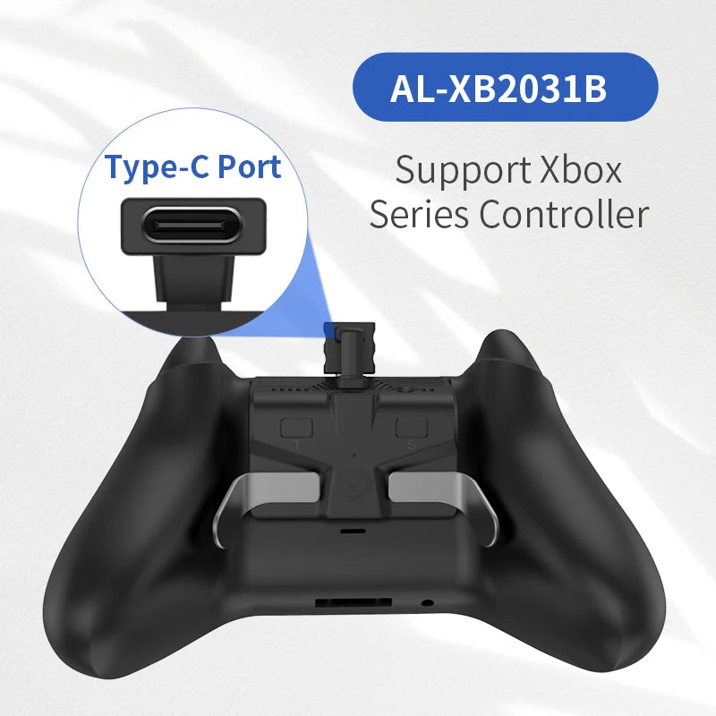 AOLION For Xbox Series S/X Xbox One Controller Replacement Extension Keys Back Button Attachment with 3.5mm Headphone Jack
