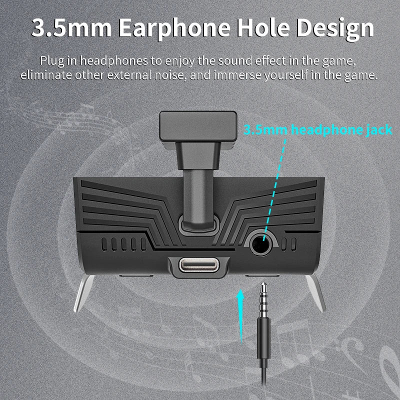 AOLION For Xbox Series S/X Xbox One Controller Replacement Extension Keys Back Button Attachment with 3.5mm Headphone Jack