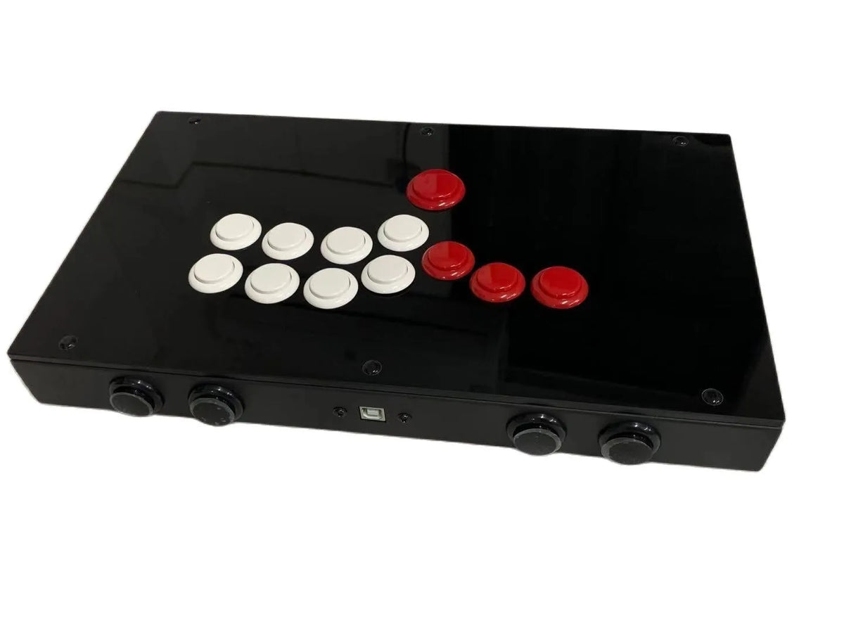 Transparent Hitbox Mixbox WASD Fight Stick, Sanwa Buttons, PS4/PC