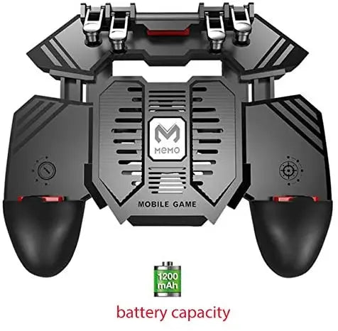 AK77 Six Finger Mobile Phone Gamepad with Power Bank, PUBG