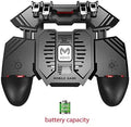 AK77 Six Finger Mobile Phone Gamepad with Power Bank, PUBG