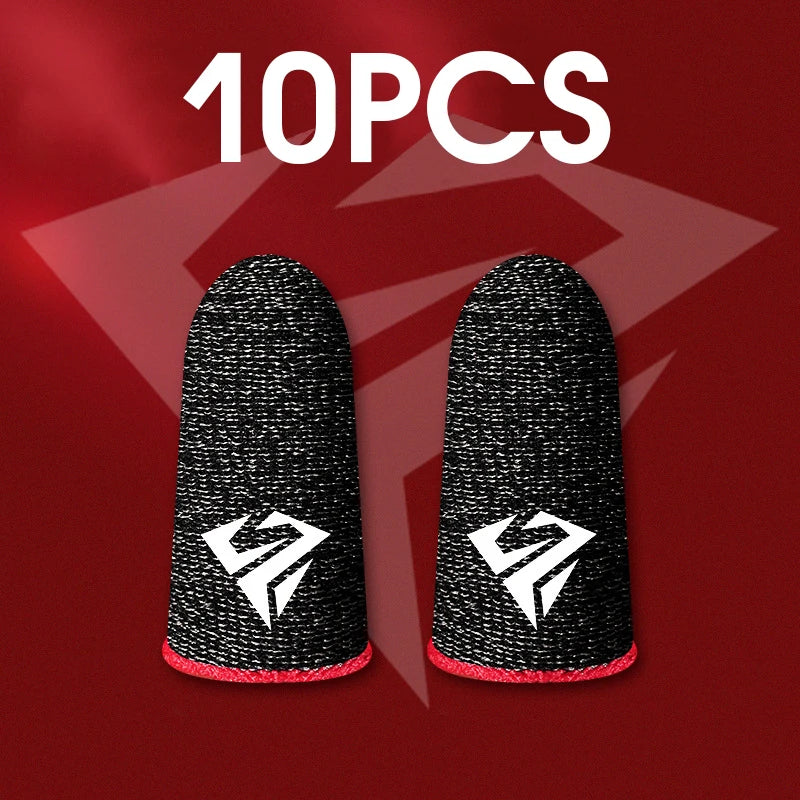 10pcs Mobile Game Fingertip Gloves for Gamer Sweatproof Anti-slip Touch Screen Finger Sleeve Breathable Gaming Fingertip Cover