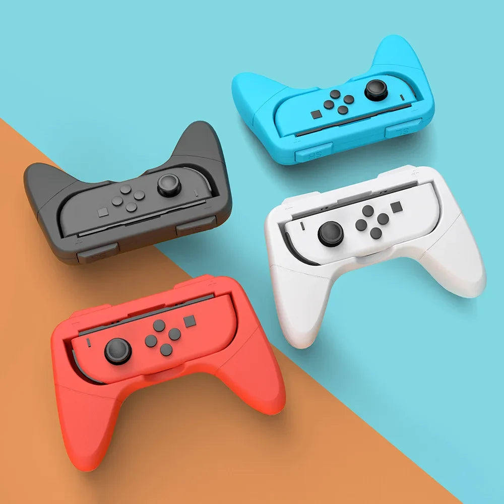 Nintendo Switch OLED Joy-Con Grip Bracket Wheel, 2 Pack