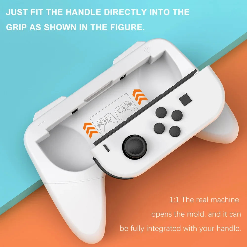 Nintendo Switch OLED Joy-Con Grip Bracket Wheel, 2 Pack