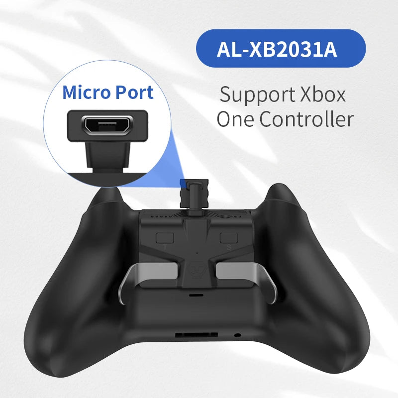 AOLION For Xbox Series S/X Xbox One Controller Replacement Extension Keys Back Button Attachment with 3.5mm Headphone Jack