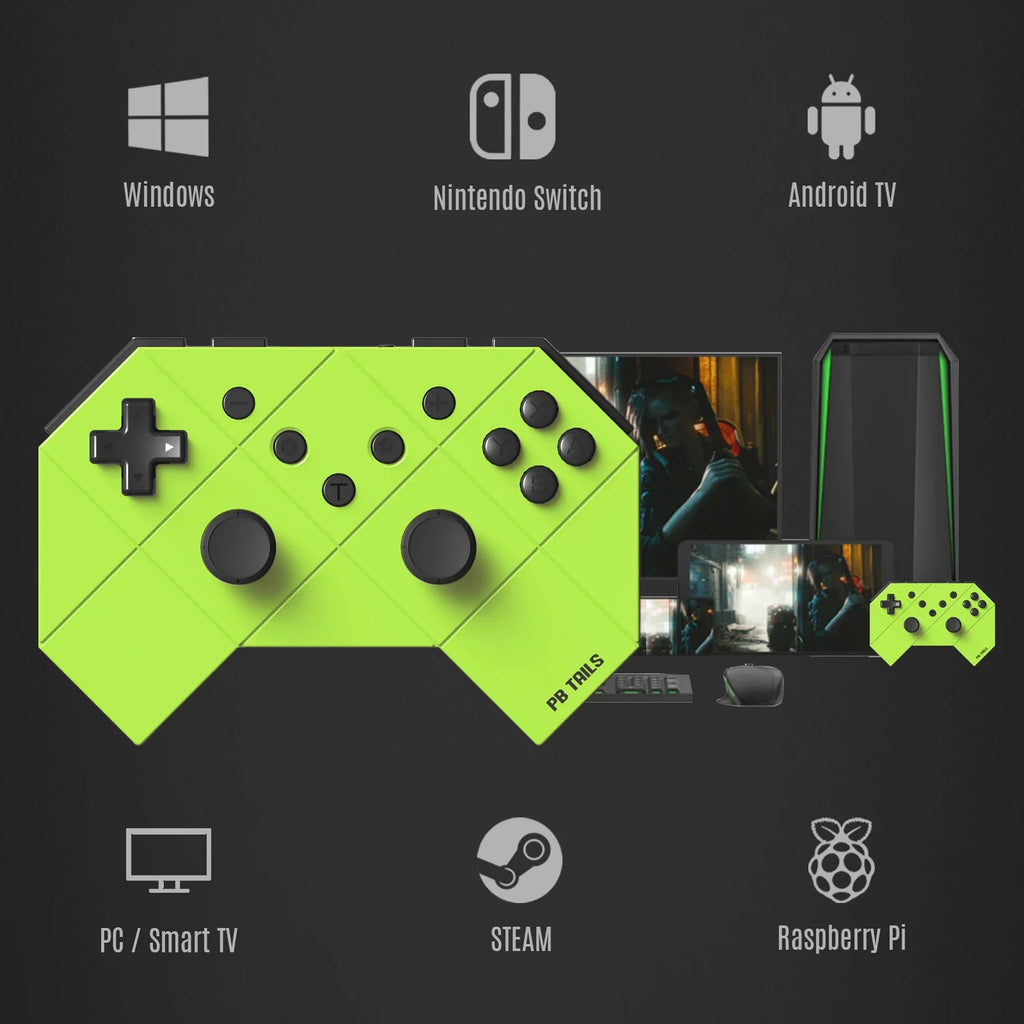 PB Tails CHOC Bluetooth Gamepad for Switch OLED, Dual Vibration