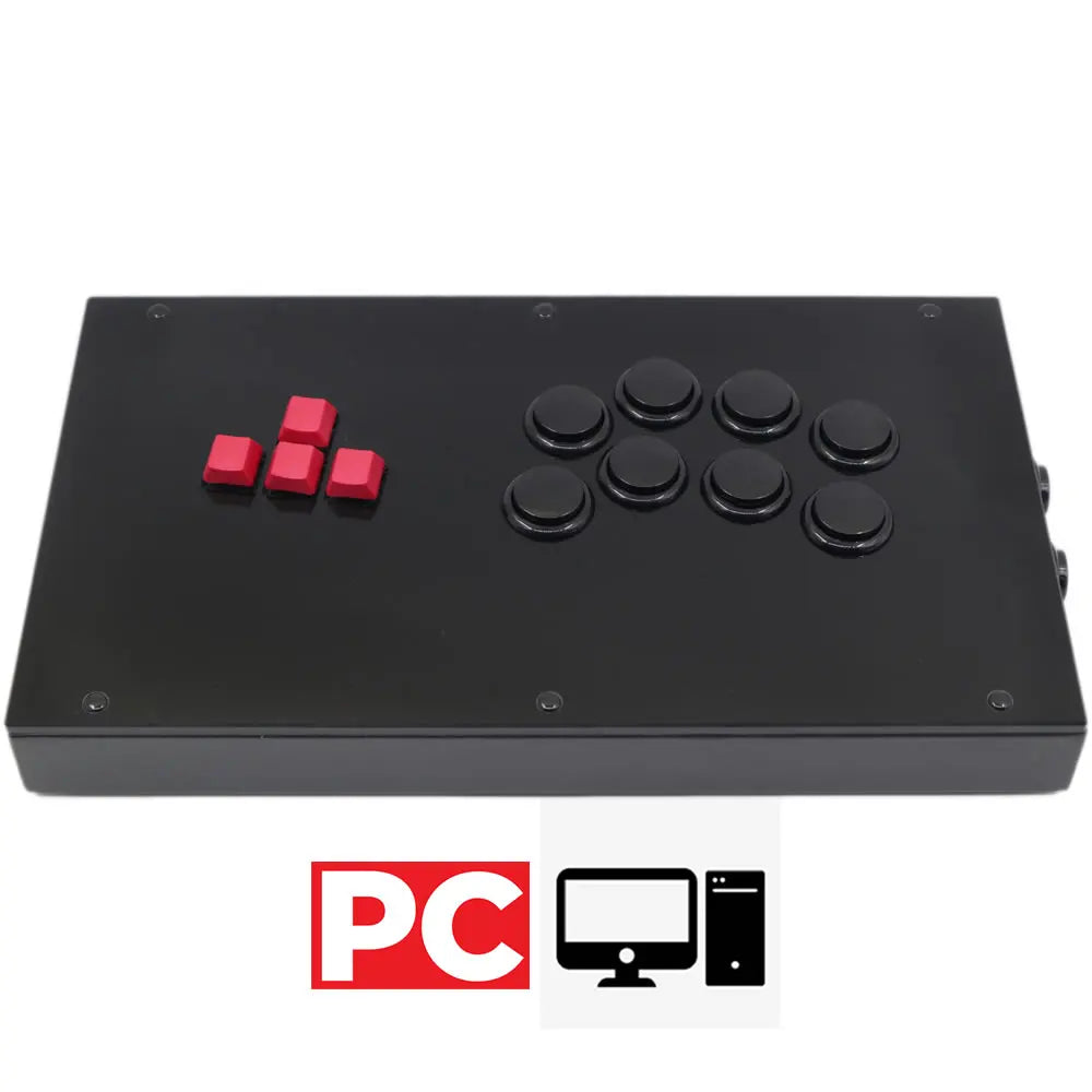 Transparent Hitbox Mixbox WASD Fight Stick, Sanwa Buttons, PS4/PC