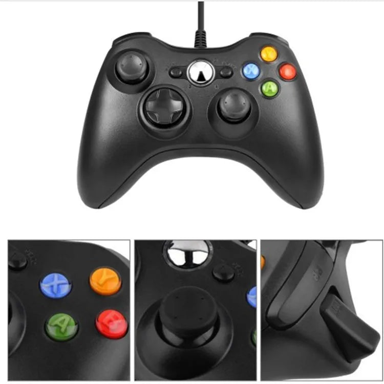 USB Wired Controller for Xbox 360/Slim & Windows PC, Steam