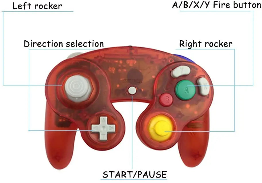 Wired NGC Controller with Vibration for GameCube and Wii