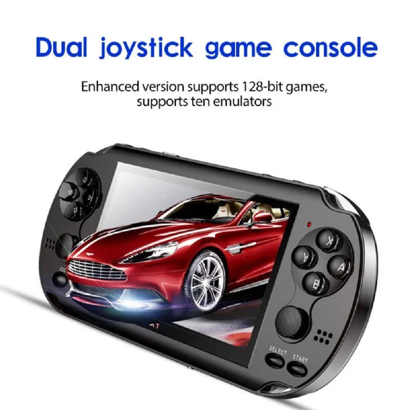 4.3-Inch Dual-Shake Game Console with 10,000 Games, MP4 Player