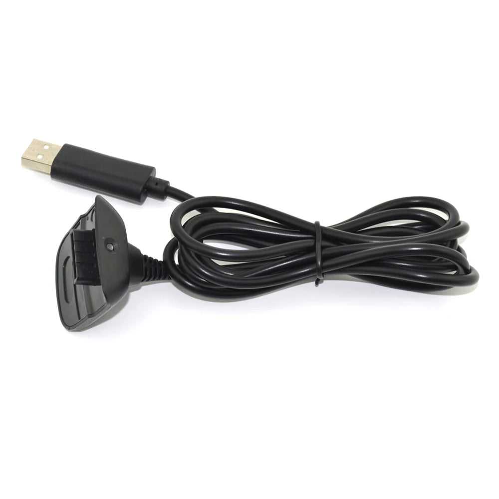 Xbox 360 Wireless Controller USB Charging Cable, 1.5m, Black