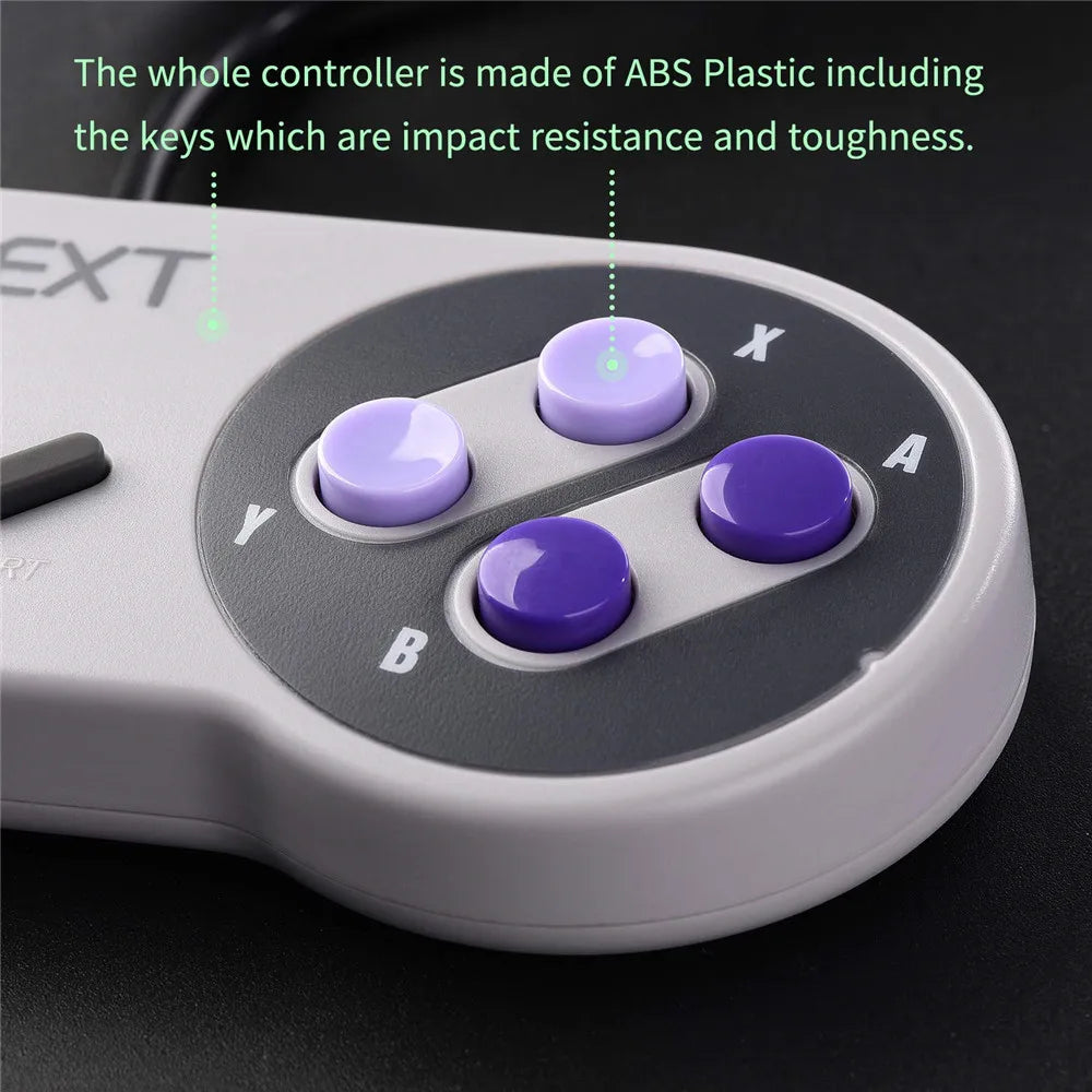 2Pcs/set Wired USB Gamepad Controller Retropi System Pi OS PC Joystick Super sensitive Gaming Joypad ForNintendo/Computer/ NES