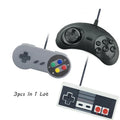 VPLAY 3-Pack Wired USB Controllers for PC, NES, SNES, Sega