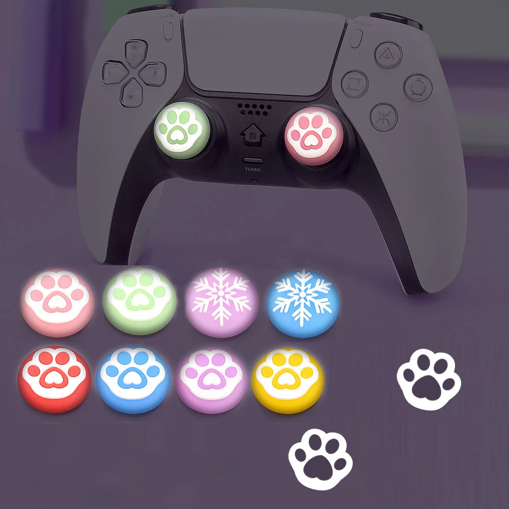 KomoKe Luminous Thumb Grip Caps for PS5, PS4, Xbox, Switch Pro