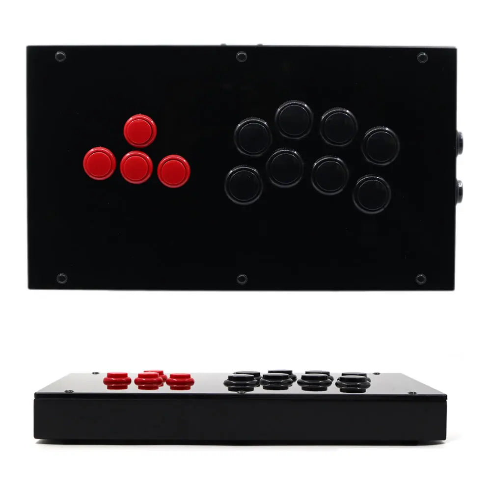 Transparent Hitbox Mixbox WASD Fight Stick, Sanwa Buttons, PS4/PC