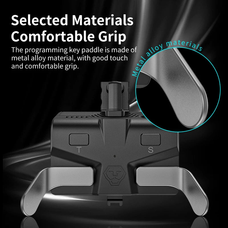 AOLION For Xbox Series S/X Xbox One Controller Replacement Extension Keys Back Button Attachment with 3.5mm Headphone Jack