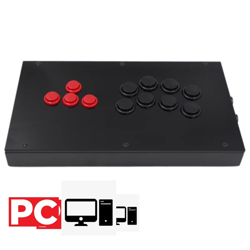Transparent Hitbox Mixbox WASD Fight Stick, Sanwa Buttons, PS4/PC