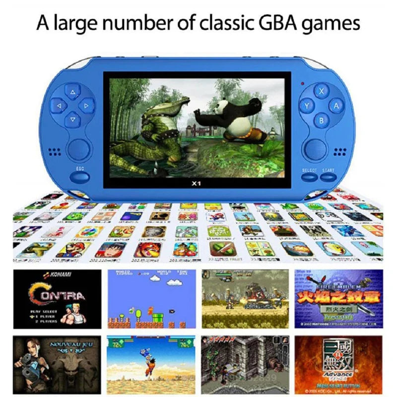 4.3-Inch Dual-Shake Game Console with 10,000 Games, MP4 Player