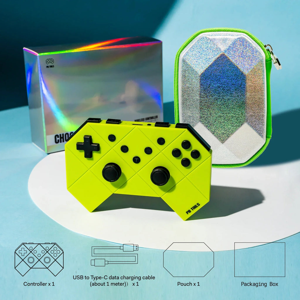 PB Tails CHOC Bluetooth Gamepad for Switch OLED, Dual Vibration