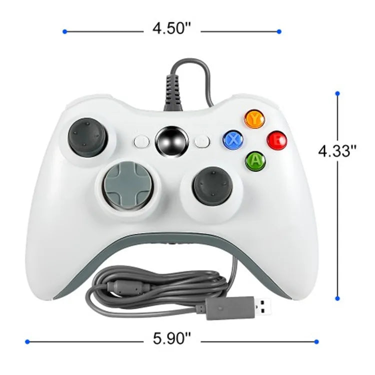 USB Wired Controller for Xbox 360/Slim & Windows PC, Steam