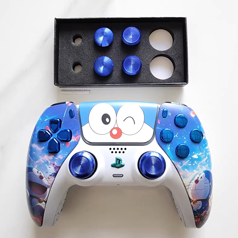 Sony PS5 Controller with Hall Effect TMR Joystick, Doraemon