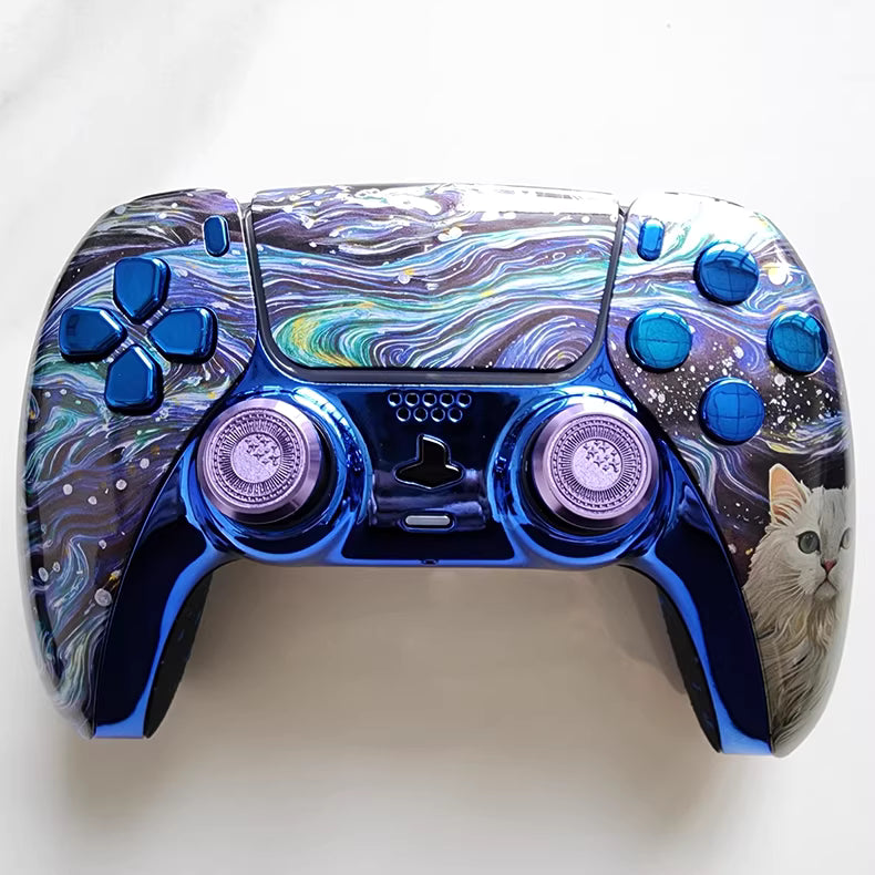Sony PS5 Controller with Hall TMR Joystick, Van Gogh's Cat