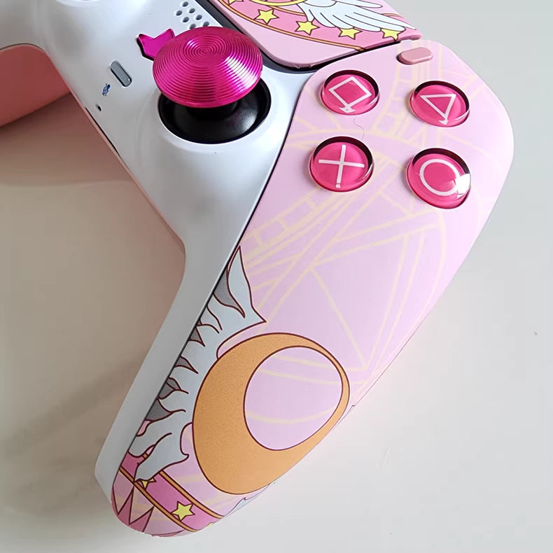 Sony PS5 Controller with Hall TMR Joysticks, Sakura Star Edition