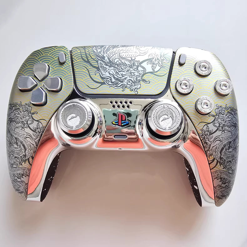 Sony PS5 Controller TMR Joystick, Crane Dance Silver Dragon