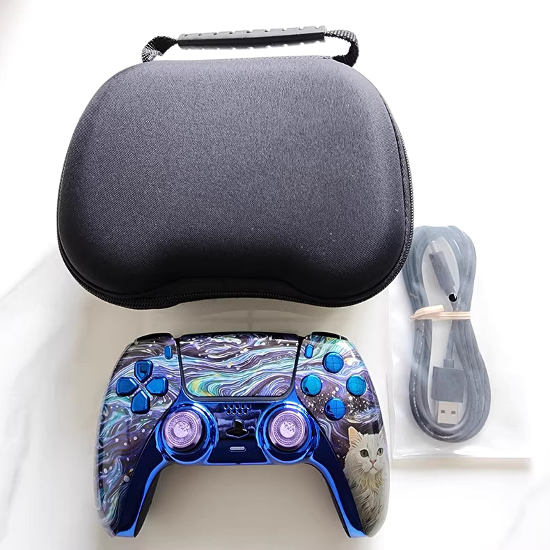 Sony PS5 Controller with Hall TMR Joystick, Van Gogh's Cat