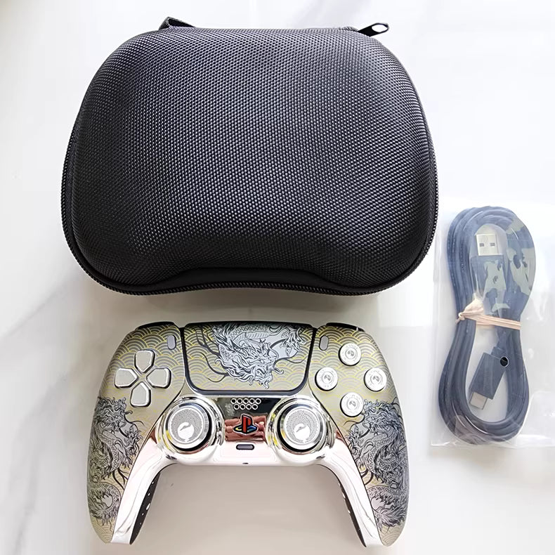 Sony PS5 Controller TMR Joystick, Crane Dance Silver Dragon