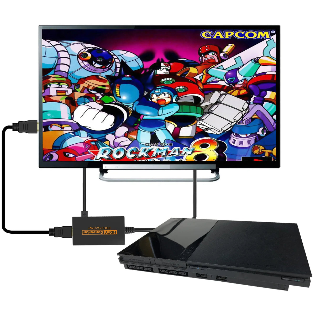PS2 HDMI Converter Adapter for PS1/PS2 720P/1080P HDTV