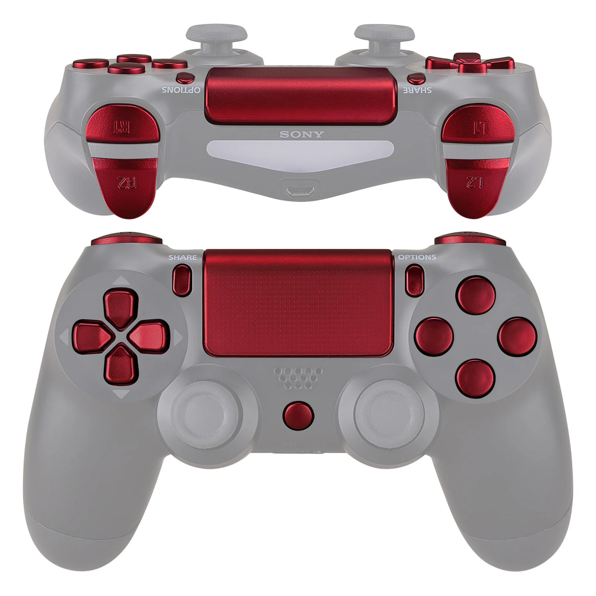 eXtremeRate Full Button Set for PS4 Slim/Pro Controller CUH-ZCT2