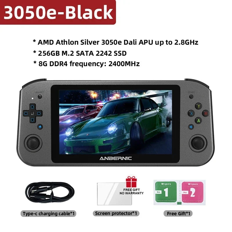 ANBERNIC Win600 5.94" Handheld Game Console Portable Gaming Laptop Computer 2 in 1 Gaming Player Support Windows 11 Steam OS