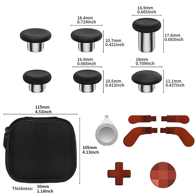 Metal D-Pad Paddles Kit for Xbox One Elite Series 2 Controller