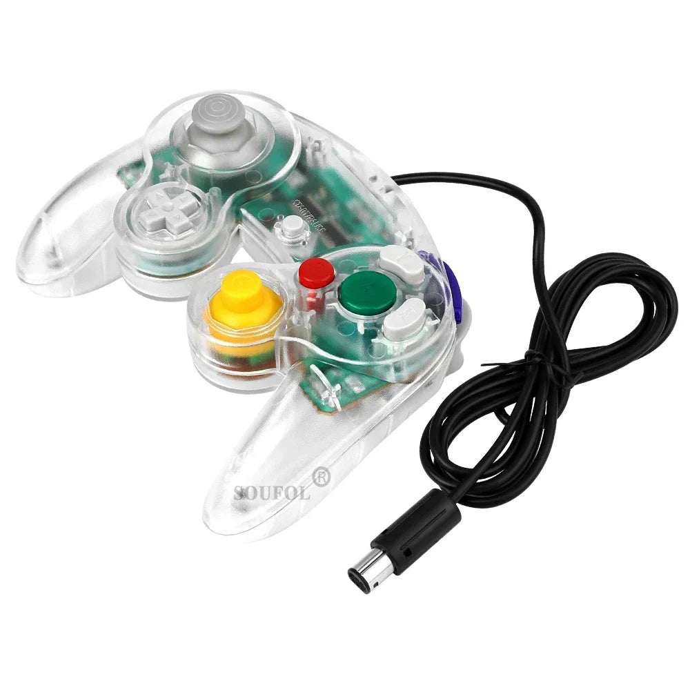 GameCube Transparent Wired Controller Gamepad, 1.5M Cable