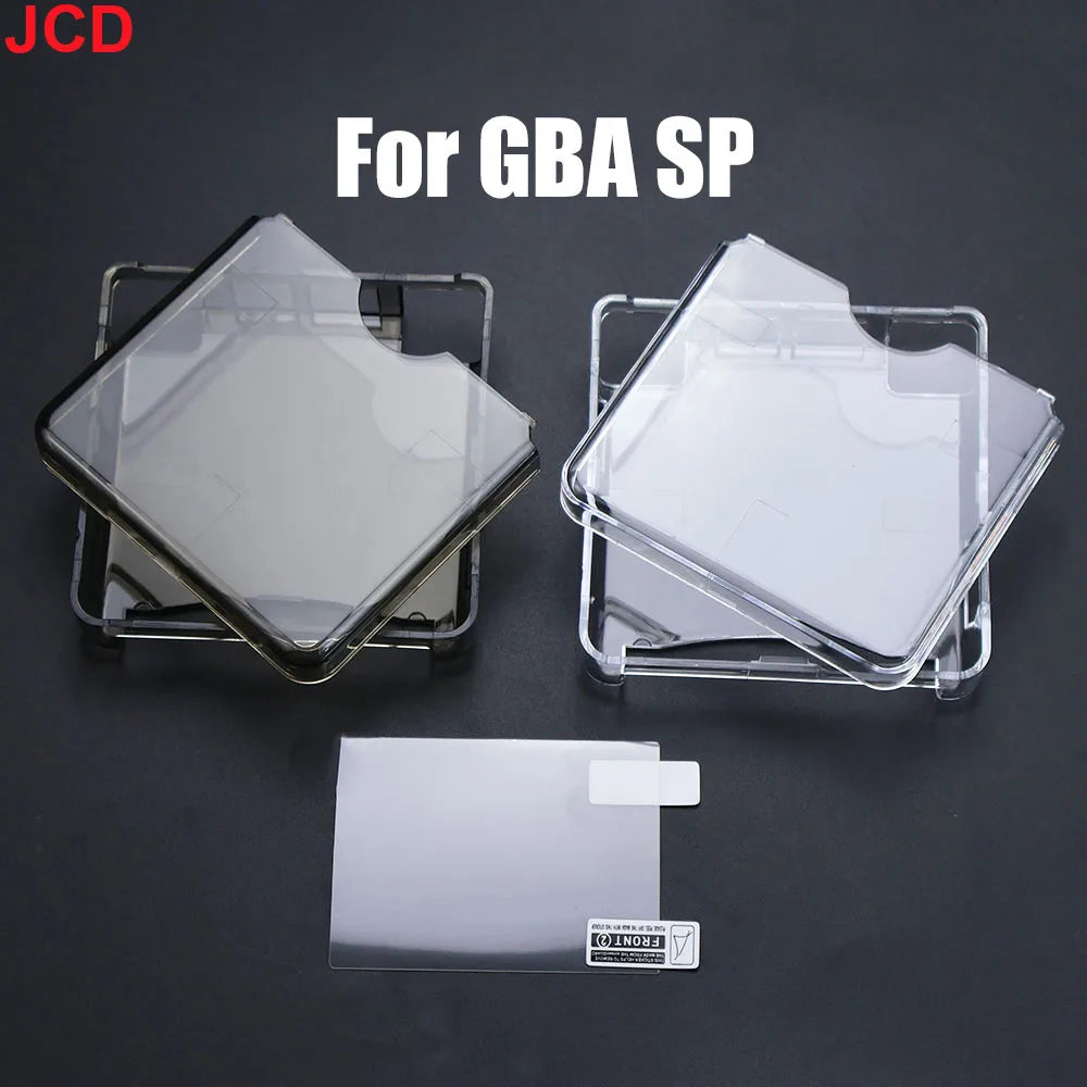 JCD Clear Crystal Case for GameBoy Advance GBA SP, Screen Film