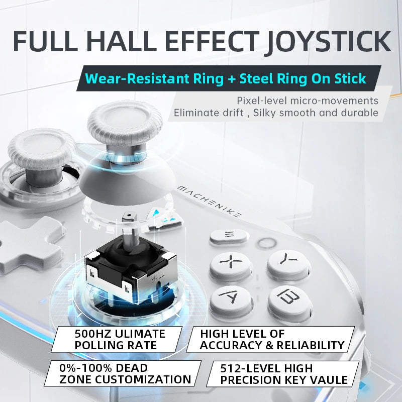 Machenike G5 Pro Wireless Controller, Hall Effect, Switch & PC