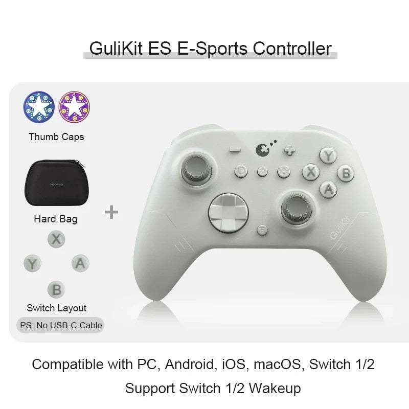 GuliKit ES E-Sports Controller for Switch / Switch 2 Hall Effect