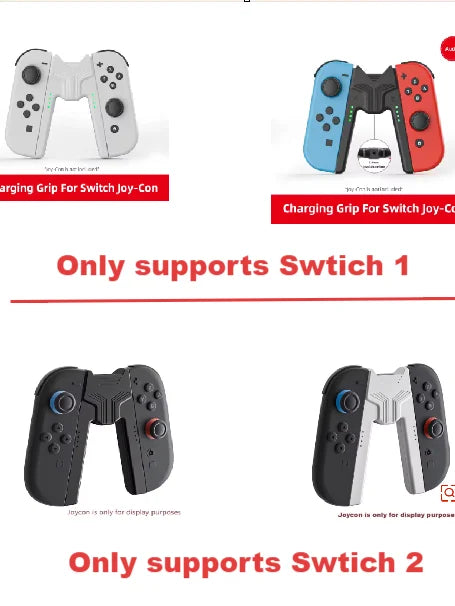 AOLION Charging Grip for Nintendo Switch 2 & Switch 1 Joycon