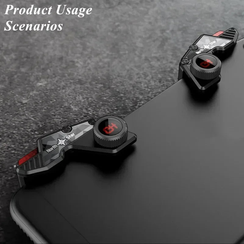 S8 North Star Mobile Phone Gamepad Joystick Controller for PUBG ROS Aim Shooting L1R1 Game Trigger Key Button for IPhone Android