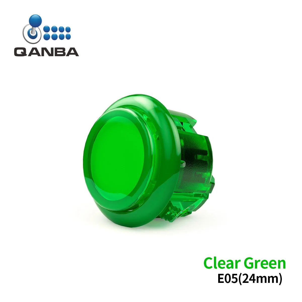 QANBA Gravity KS Silent Arcade Buttons, 30mm/24mm Snap-In