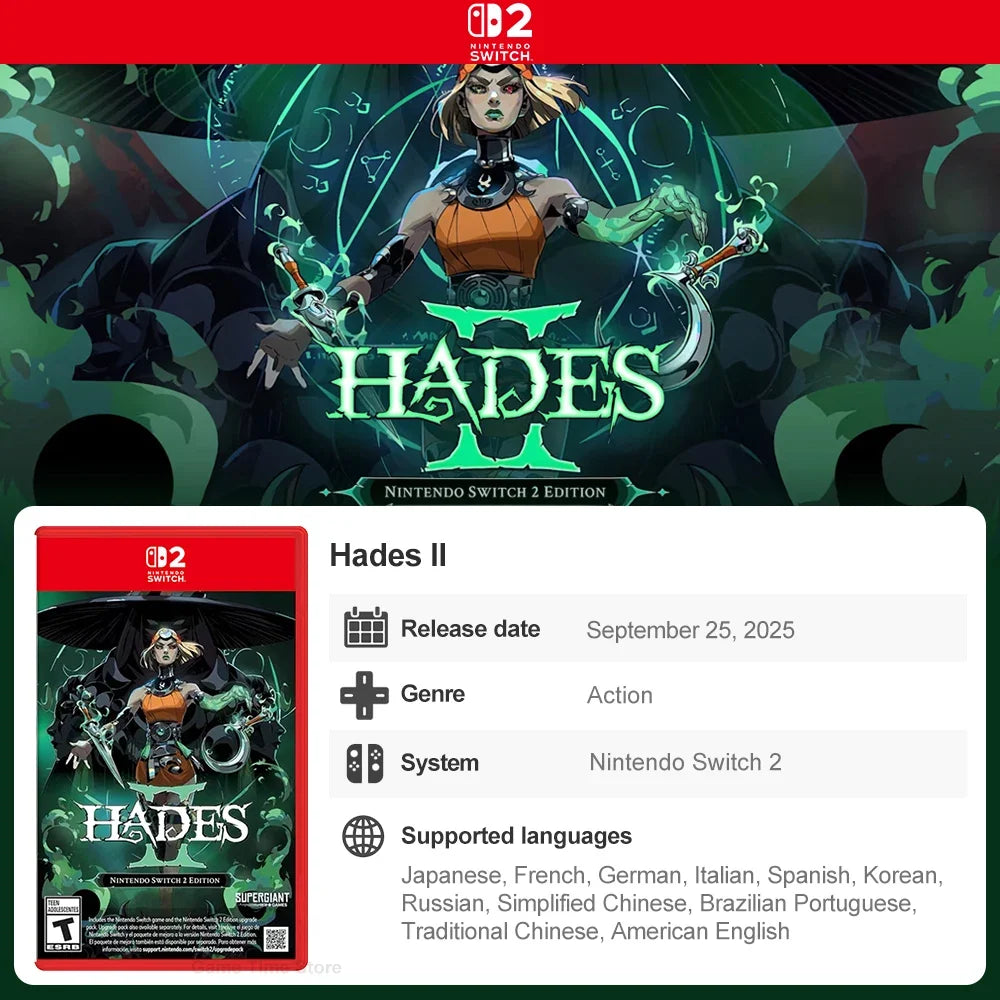 Hades 2 for Nintendo Switch 2 - Physical Game Card